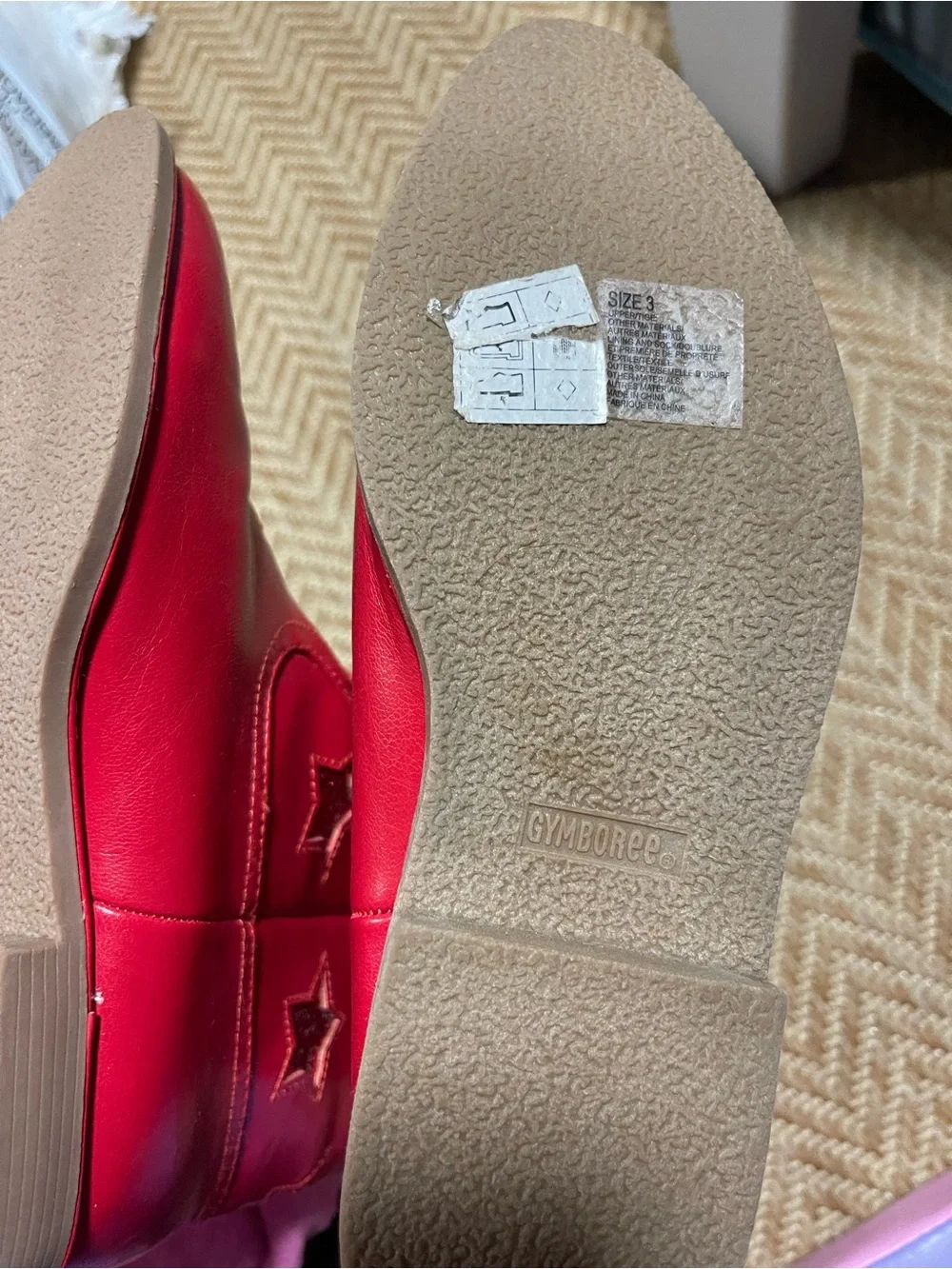 Gymboree Red Star Embellished Kids Boots
